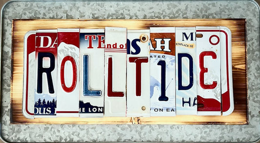 Roll Tide License Plate Wall Art